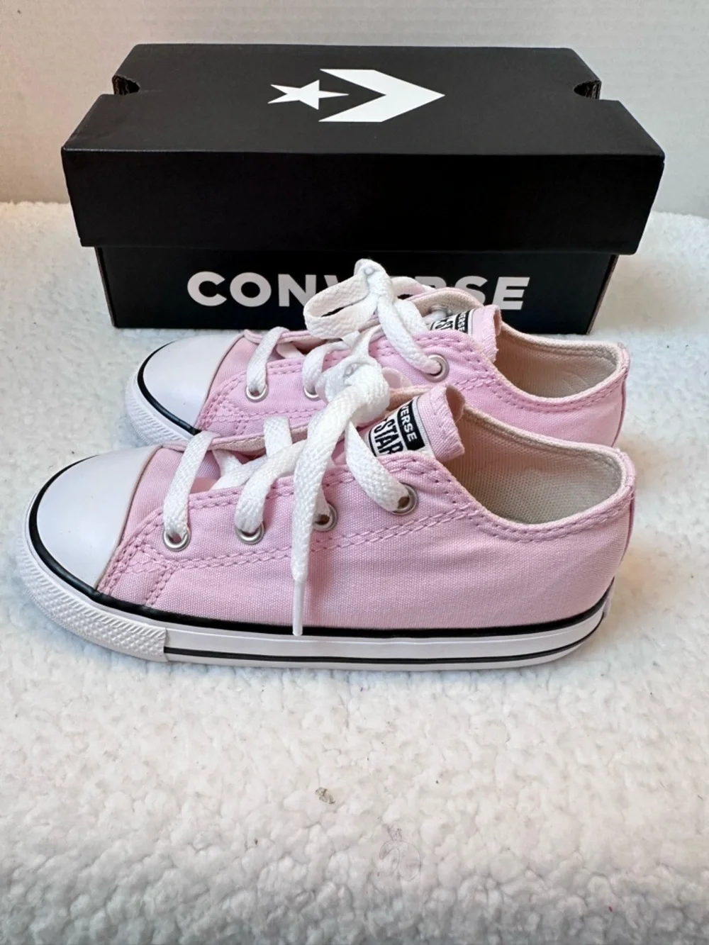 Converse Kids Pink Canvas Sneakers